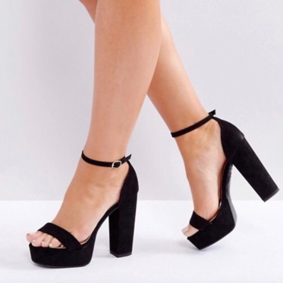 new look chunky heels
